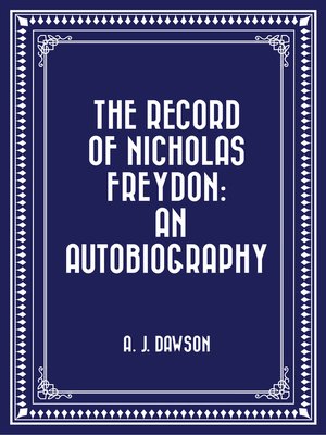 cover image of The Record of Nicholas Freydon